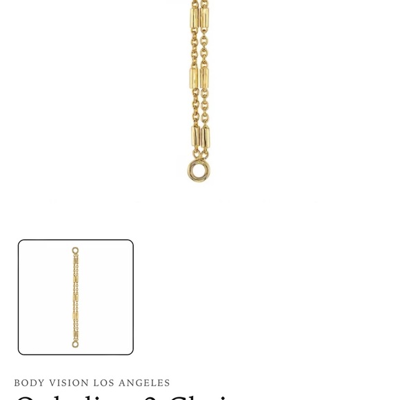 BVLA 14K yellow gold chain Ophelia 2 chains best quality  recommend style 25mm - Picture 2 of 9
